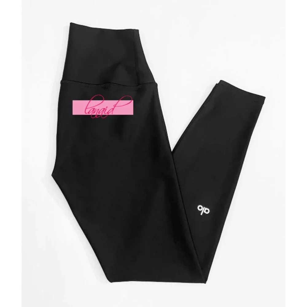 Alo 7/8 High-Waist Airlift Leggings Black Hi-Rise Waisted Skinny Tights Pants